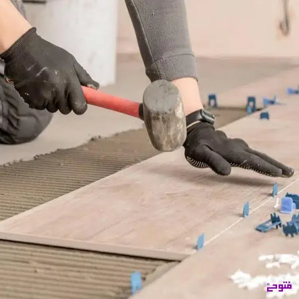 سرامیک کاری کف با ملات