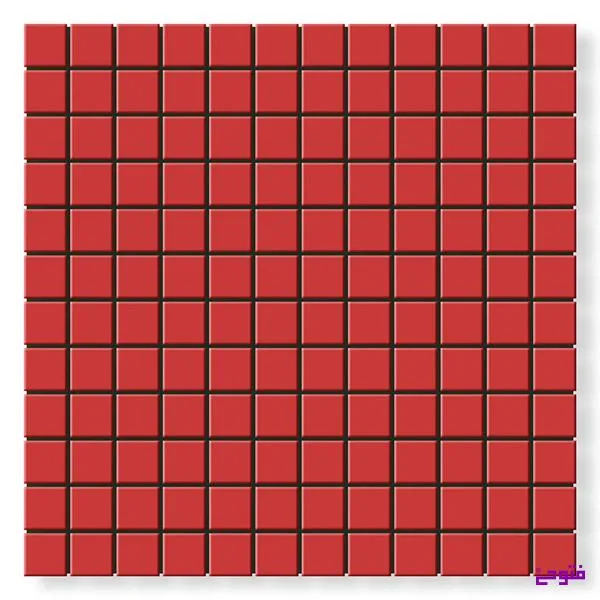 کاشی استخری 2.5 در 2.5 قرمز مات