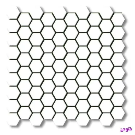 کاشی استخری شش ضلعی سفید