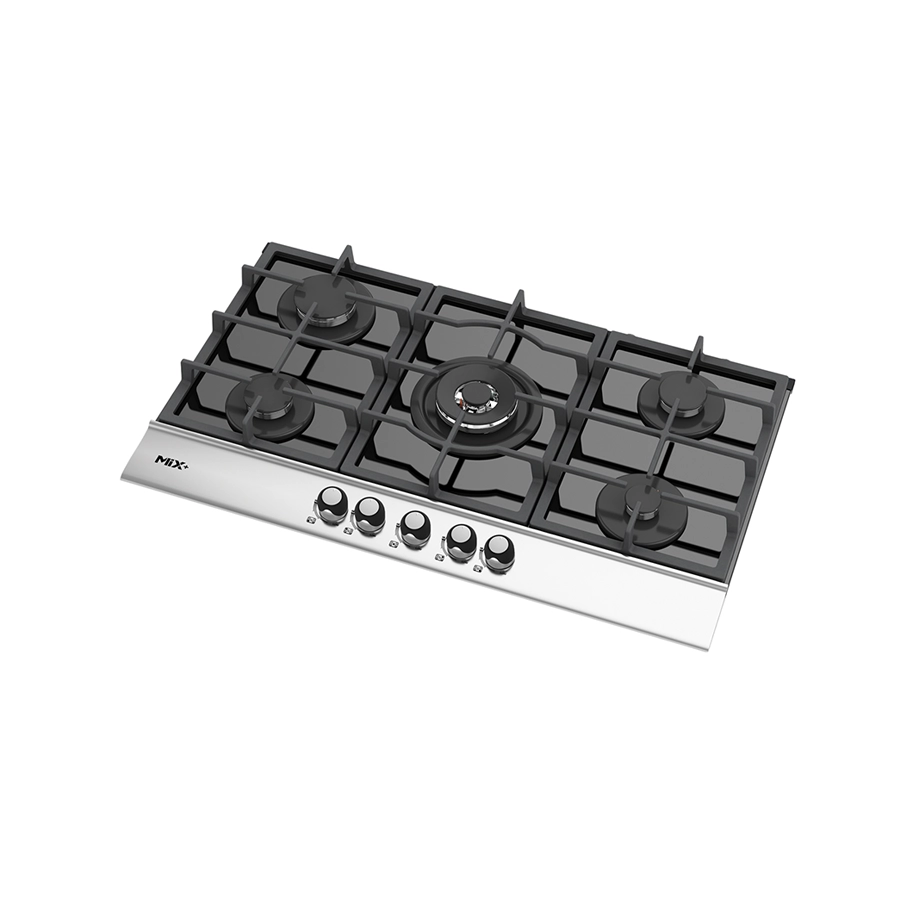 اجاق گاز پنچ شعله مشکی GP511 میکس پلاس - تصویر 2