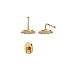 شیرآلات دوش (متعلقات) توکار سقفی Brass تیپ 1 زیگموند طلایی مات شودر