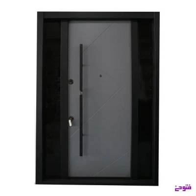 درب ضد سرقت mdf دو طرف شیشه کیپ در