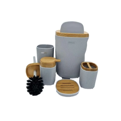 سرویس 5 پارچه روما (طوسی روشن چوبی )کنتراست