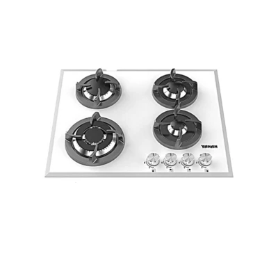 اجاق گاز چهار شعله شیشه G402 w سفید یانان